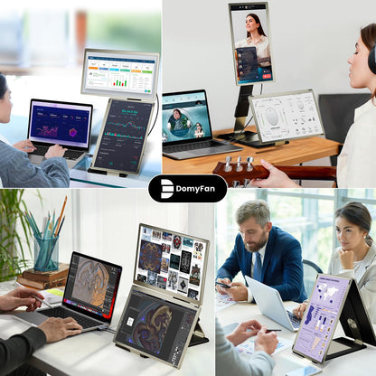 domyfan 15.6" Triple Laptop Bildschirm Extender - FHD