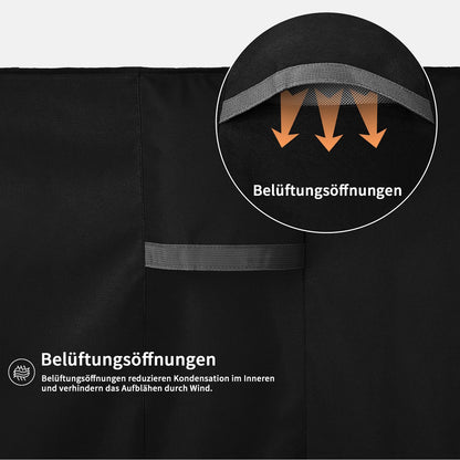 Dokon Gartenmöbel Abdeckung L-Form Ecksofa wasserdicht 250x250x110 cm