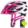 Uvex air wing Fahrradhelm pink-weiss 52-57 cm für Damen und Herren