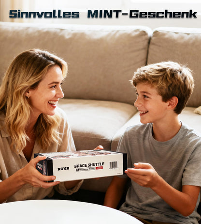 ROKR Space Shuttle LKA02 3D Holzpuzzle Modellbausatz mit Startbasis