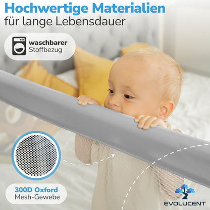 EVOLUCENT Bettgitter Rausfallschutz 180cm - 1 Seitenteil