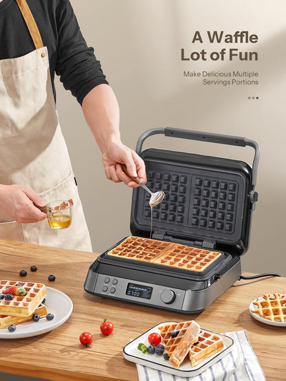 Doppelwaffeleisen Belgische Waffeln – LCD Display 1600W