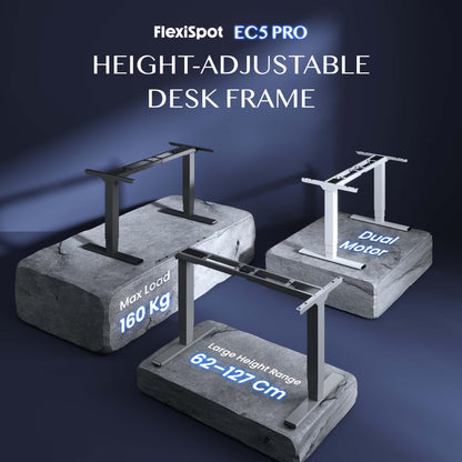 FLEXISPOT PRO Elektrischer Schreibtisch Höhenverstellbar - Schwarz