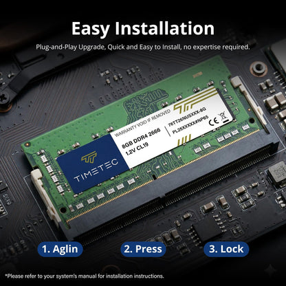 Timetec 8 GB DDR4 2666 MHz SODIMM Arbeitsspeicher für Laptop