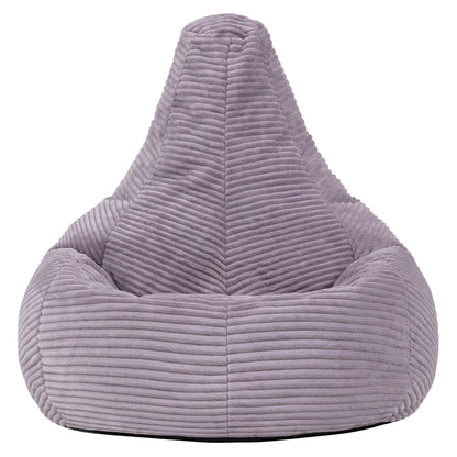 Icon Dalton Sitzsack Kinder – Lila, flauschiger Cord Stoff