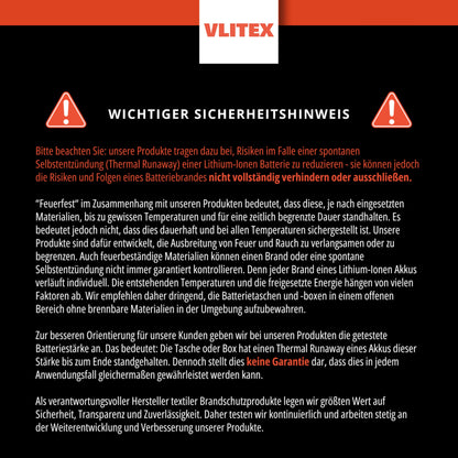 VLITEX Akku Sicherheitsbox XL – hitzebeständige Akku-Ladebox