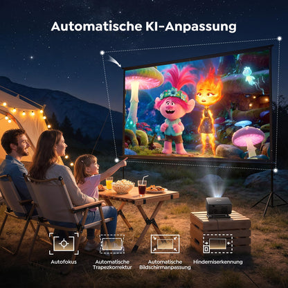 TOPTRO TP3 Smart Beamer Full HD mit Google TV und Autofokus