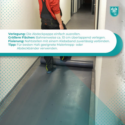 Scorprotect Abdeckpappe Milchtütenpapier 300 g/m² 1150 mm 50 m² grau