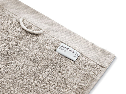 herzbach home Premium Handtücher-Set Baumwolle - Sandgrau