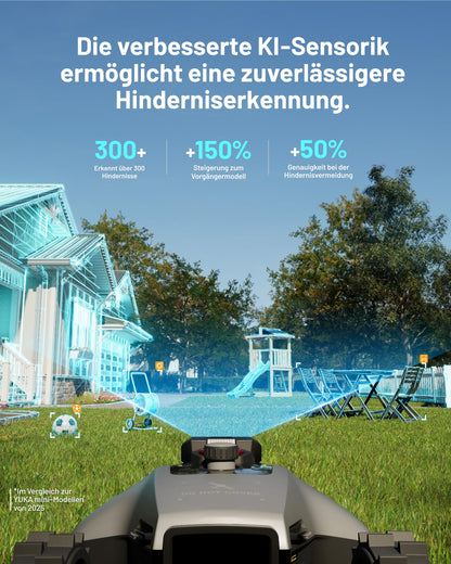 Mammotion YUKA mini 2 500 Mähroboter ohne Begrenzungskabel, 500 m²