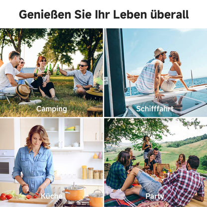 AAOBOSI Kompressor-Kühlbox 50 L Dual Zone mit App-Steuerung 12/24 V