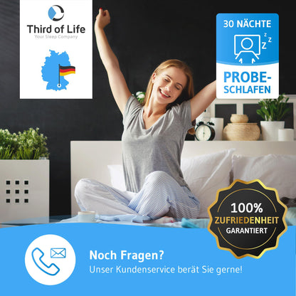 inSPIRO Kopfkissen 80x80 Premium – Ergonomisches Nackenstützkissen