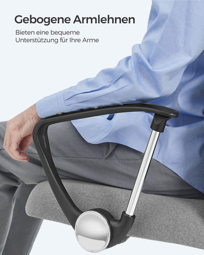 SONGMICS OBN034G01 Ergonomischer Schreibtischstuhl - Grau