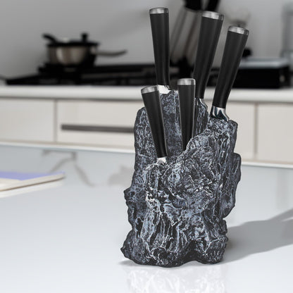 STONELINE EXCALIBUR Messerblock-Set 5-tlg. Felsform