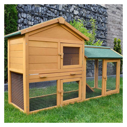 zooprinz Kaninchenstall Hasenstall Haupthaus mit Kuschelplatz für ihre Hasen - unten viel Auslauf für Kleintiere: Hasen Kaninchen Meerschweinchen