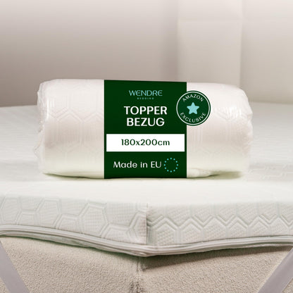 Wendre Topper Bezug 180x200 cm, 3-seitiger Reissverschluss, waschbar