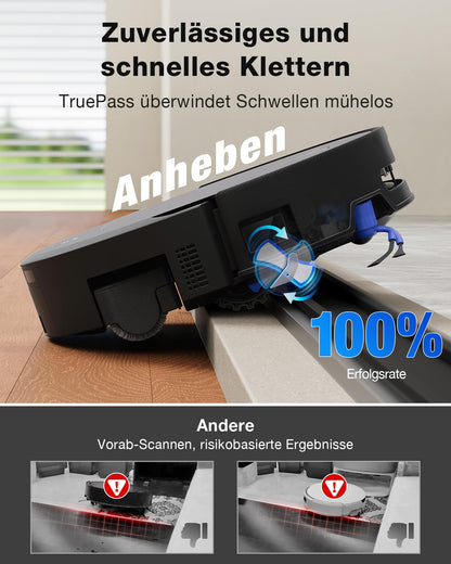 ECOVACS DEEBOT T90 PRO Omni Saugroboter mit Wischfunktion, Schwarz