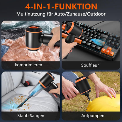 FIVAVA Akku Handstaubsauger 4-in-1, 25000 Pa, bürstenloser Motor