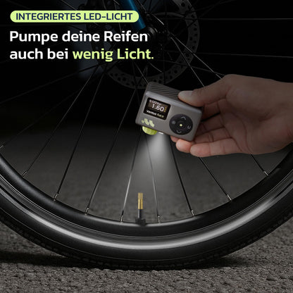 Woowind Ventus Race Elektrische Fahrradpumpe Mini Kompressor 120 PSI