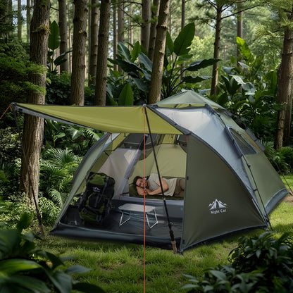 Night Cat Pop Up Zelt ZP-33 wasserdicht für 3-4 Personen