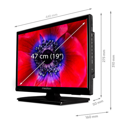 MEDION 19 Zoll HD Fernseher 12V mit Triple Tuner - MD 819000