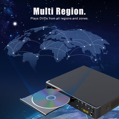 LONPOO LP-099 DVD-Player mit HDMI, 1080p Upscaling & USB, Region Free