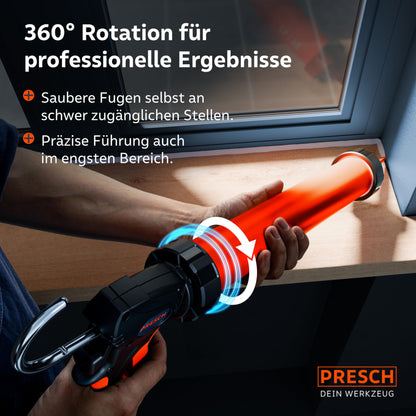 Presch Kartuschenpresse Beutelpresse – 600ml Umschaltbar 24:1