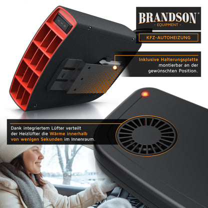 Brandson mobile Auto Heizung 1450W - 2 Heizlevel Heizlüfter