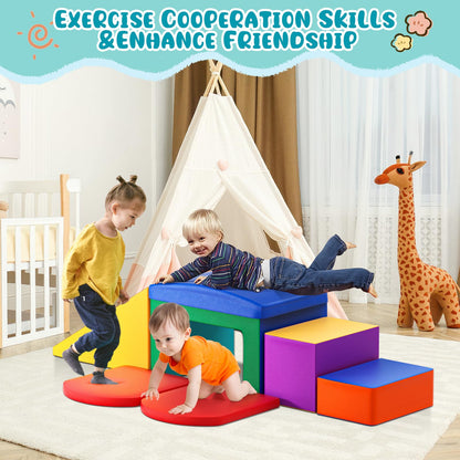 Lischwert Riesenbausteine Schloss Set 6-teilig – Mehrfarbig