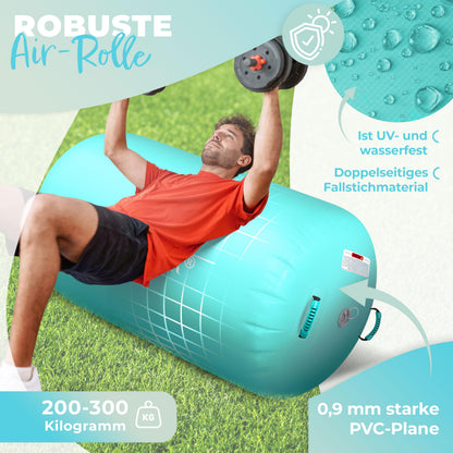 KESSER Airtrack Airrolle aufblasbar mit Luftpumpe & Tragetasche