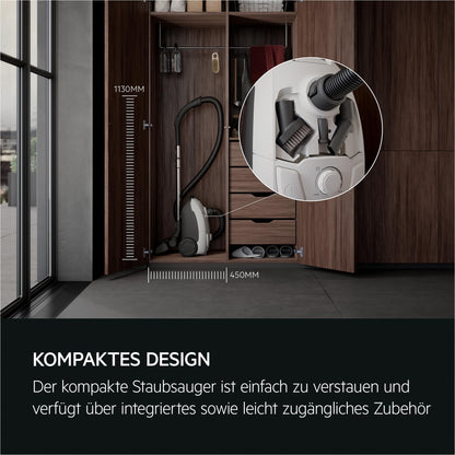 AEG CLEAN 5000 Bodenstaubsauger mit Beutel Hygiene-Filter - AB51C1SW