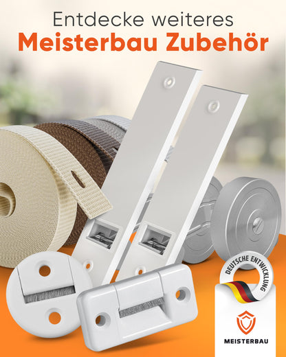MEISTERBAU Rolladen Gurtwickler Aufputz 14 mm 180° schwenkbar 3 Stück