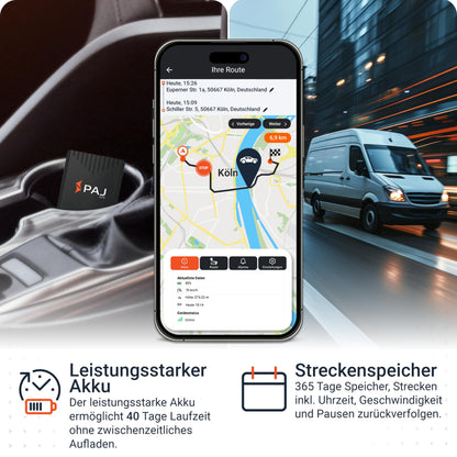 PAJ GPS Compact Finder 4G GPS-Tracker für Auto, Motorrad und LKW