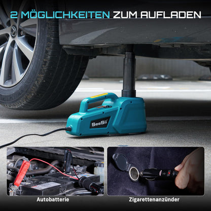 SEESII Elektrischer Hydraulik Wagenheber 5T – 12V Fernbedienung