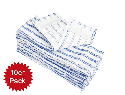 HELOME Microfaser Wischbezüge 40 cm, 10er-Set mit Abrasiv-Streifen
