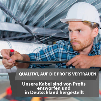 MAS Premium NYY-J Erdkabel Stromkabel 5x2.5 mm² - 50m Ring