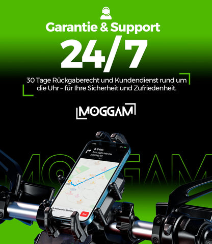 MOGGAM Trail Lock Motorrad-Handyhalterung mit Antivibration