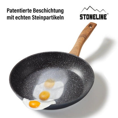 STONELINE Back to Nature Antihaft Bratpfanne Induktion 28 cm
