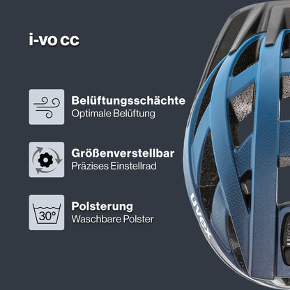 uvex i-vo cc Allround-Helm, deep space matt, 56-60 cm
