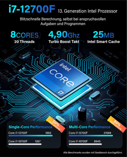 Greed® Ultra V2 Desktop-PC - Intel i7-12700F