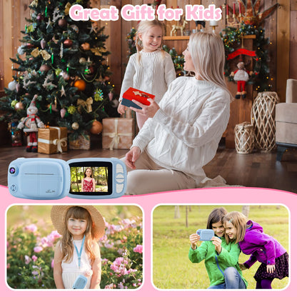 GlobalCrown Sofortbildkamera Kinder P1 – Digitalkamera mit Thermodruck