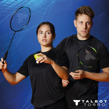 Talbot Torro Badminton Set Professional mit 2 Carbon-Schlägern