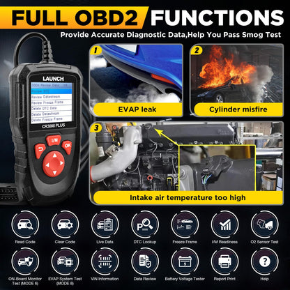 LAUNCH CR3008 Plus OBD2 Diagnosegerät – Fehlerspeicher Leser
