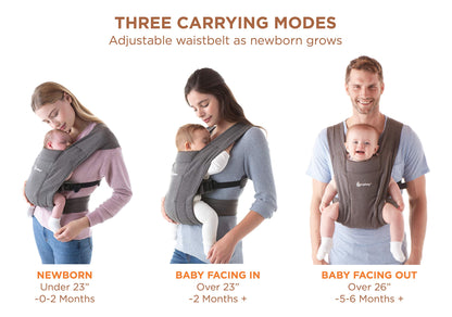 Ergobaby Embrace Babytrage - Neugeborene, Pure Black