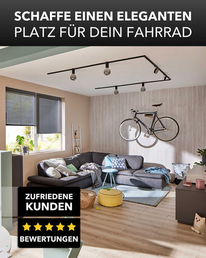 PARAX Fahrradhalter Wandaufhängung Aluminium – Birke M