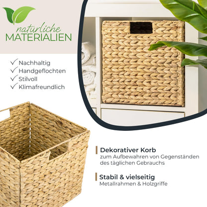 HMF Aufbewahrungskorb Wasserhyazinthe 4er Set – Kallax