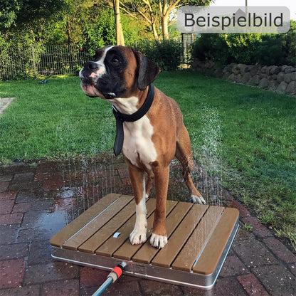 @tec Bodendusche WPC Holzoptik Rund 70cm Garten