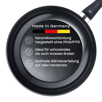 Fissler Essential Black Aluminium Bratpfanne - Keramik 28cm Induktion