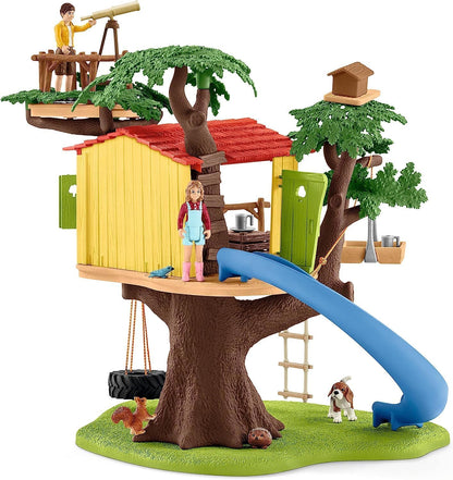 SCHLEICH Farm World Abenteuer Baumhaus Spielset - 60 Teile mit Figuren