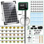 AnseTo Solar-Bewässerungssystem 8W mit 30 Tropfern, automatisch, Solarpanel und Bewässerungscomputer